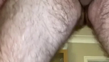 Morning naked step workout