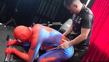 Hung Hiroya Fucks Bound Superhero Hungry Asshole After Ass Play