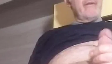 While I Masturbate My Cock with Passion, My Chair Breaks!