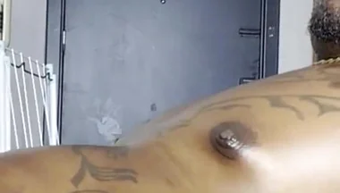 Big White Cock Nerd Shoots Huge Load While Taking His First Big Black Cock