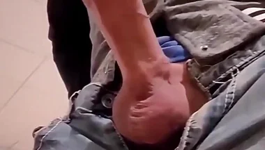 Sneaky Big Cock Has Massive Cumshot
