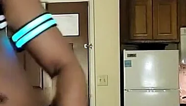 Kennie Jai Strips and Jerks in Light up Gear!