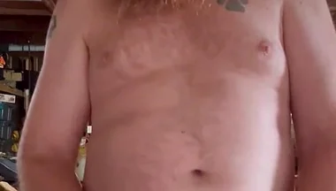 Redneck Jerk and Cum in Garage