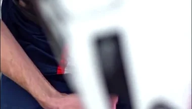 Playing with Jordan Retro Iv Sneakers and Cumming Inside