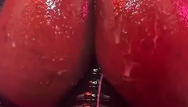 Femboy Gapes Hole with Cone Shaped Dildo