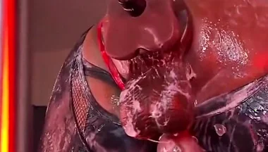 Intense Creamy Fuck on the Butt Machine - Gaping and Farting Bubbles