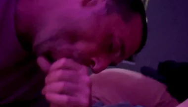Huge Uncut Latino Dick Throat Fucking His Man