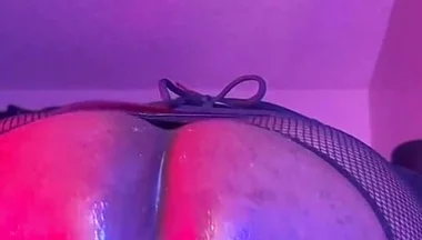 Bottom Destroys Hole Riding Mr. Hankey Dildo