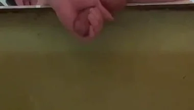 Masturbating a Cock and a Protruding Prolapse