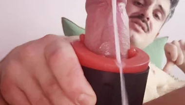 Huge Cumshot After Hours of Edging