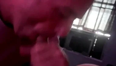 Huge Uncut Latino Dick Throat Fucking His Man