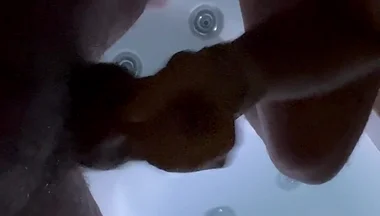 Hairy Bear Dominates: Hot Tub Oral, Rimming, Mutual Edging