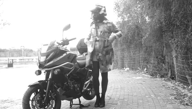 Every Passing Car Saw Her Penis Vibrating Under Her Transparent Dress.