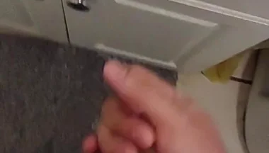 Cumming in the Bathroom