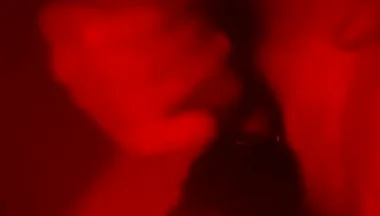 Oily Masturbation in Red Monochrome