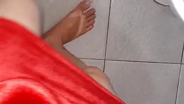 Crossdresser Cum Inside Sexy Velvet Dress