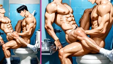 POV: You're Fucking Your Friend's Hot Ass with Lust in the Gym Bathroom.