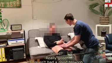 Curious Technician Invited Back to Get His Cock Sucked Again
