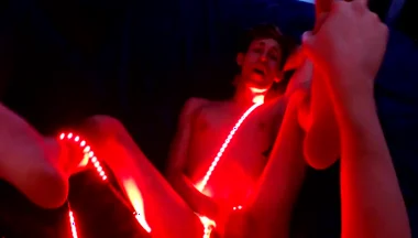 Blake Mast In Trace Gets A Lit-up Ass!