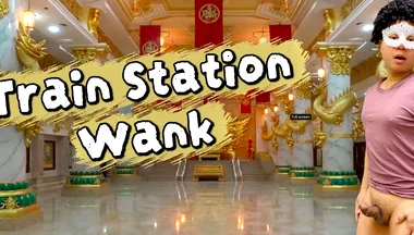 The Train Station Toilet Saved a Man After Getting His Cock Hard