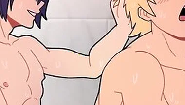 Car Toon - Tamaki Vs Mirio In The Gym Shower, Gay Porn Version Of The Anime My Hero Academia
