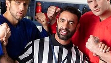 Malik Delgaty And Dom King Settle Their Differences By Double Penetrating Referee Mateo Zagal