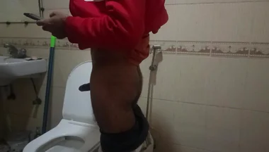 Desi in Bathroom