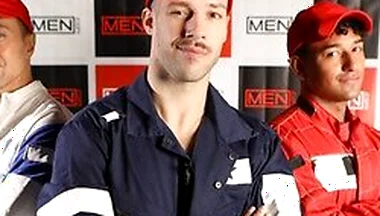 Kenzo Alvarez, Liam Alyesto And Arno Antino Race To A Steamy Anal Threesome After The Podium