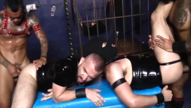 Viktor Rom - Two Hungry Tops Destroy Every Ass That Comes Their Way In The Sex Club
