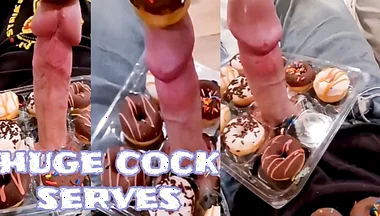 Big Cock Serves Donuts with Extra Frosting
