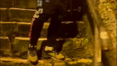 Amateur Boy Catches His Friend Pissing in the Street and Touches His Cock