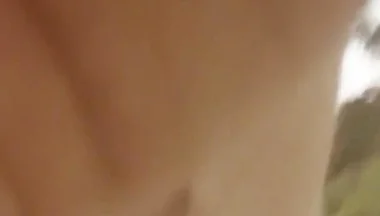 Gay Twink Fucking Ass with Dildo at Public Beach