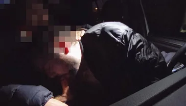 My Straight Friend Chris Fucks Me in the Car After I Suck Him and I Swallow His Load