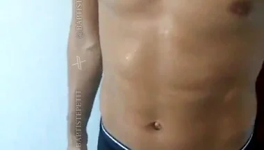 All in Sweat After Working Out.
