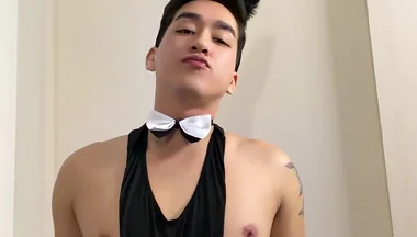 Cute Femboy Bunny Seducing