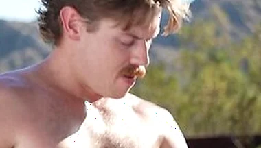Hunks Brody Baytes Pounds Lee Sparks Bareback In Open-air Ranch Fuck