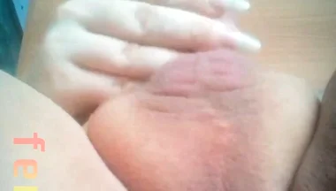 Chubby Femboy Rubbing His Anus, Masturbates and Cums