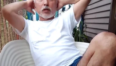 Enjoying Myself on the Balcony