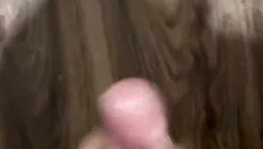18yo Twink's Hairy Cock Pumps Thick Cum - Legs Spread Wide! Full Video!