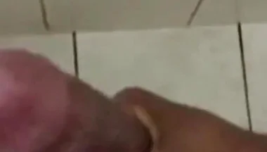 Slowly Motion Jerking off in the Shower Cumming Hard