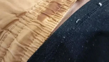 Handsome Amateur Made His Big Cock Cum Close up and Stained His Pants with Cum