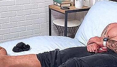 Horny Maximus Lets Thom Lick And Slurp His Big Bare Feet