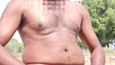 Outdoor Field Nude - Sexy Indian Young Man Acting Funny Masturbating