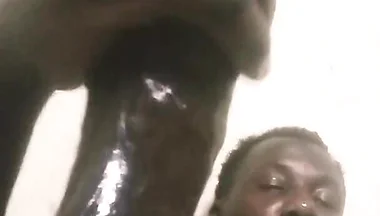 Oiled up Stroking My BBC Cumming Hard