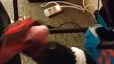 Motocross Guy Jerks off After Sex to His Partner