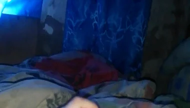 Masturbating