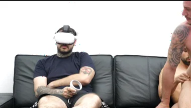 I Fuck My Friend While He's Using VR Glasses