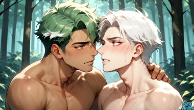 Unleash Your Horny Side with This Muscled Fellow in a Handsome Fuckfest Through the Forest! Experience the Ultimate Gay