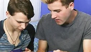 Innocent Boy Austin Xanders Takes His Big Step Bros Giant Throbbing Cock And Hot Jizz