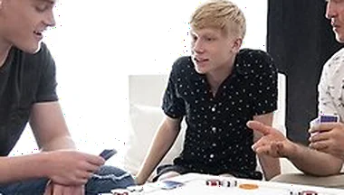 Tiny Boy Caleb Anthony Gives Up His Tight Hole To Big Stepbrother And Horny Stepdad